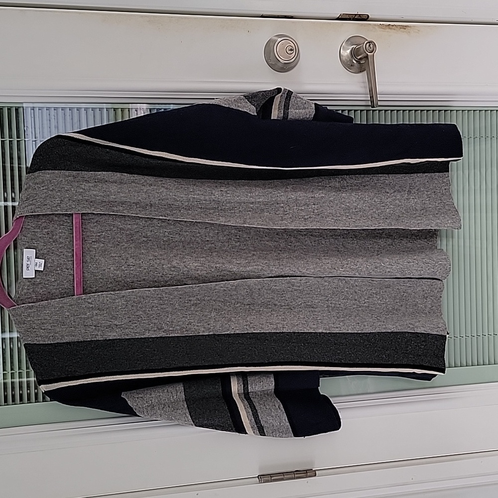 Per Se by Carlisle Wool Cashmere Blend Open Front Oversize Cardigan Sz S-M